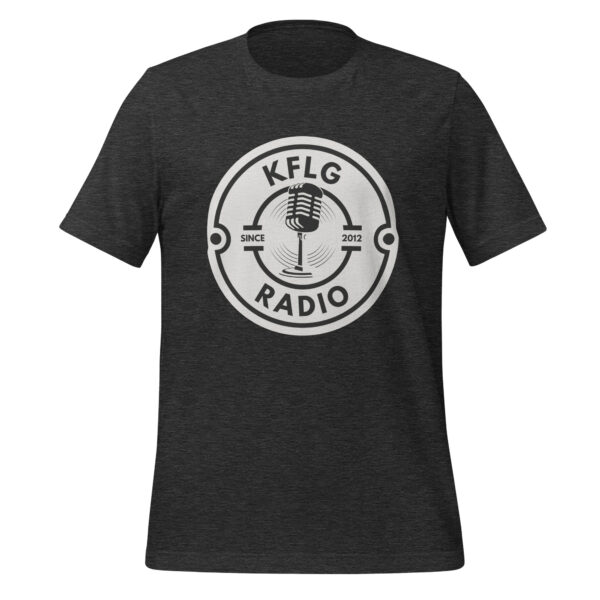 KFLG Radio Uniisex T-Shirt Dark Grey Heather